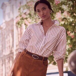 Ann Taylor LOFT Everyday Oversized Pocket Shirt S